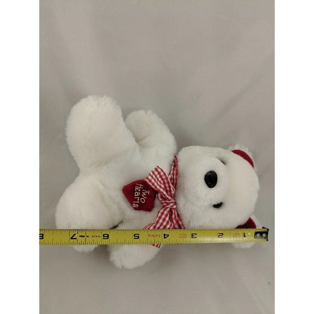 Applause‎ White Bear Love Bearer Plush 8 Inch 1985 Stuffed Animal toy